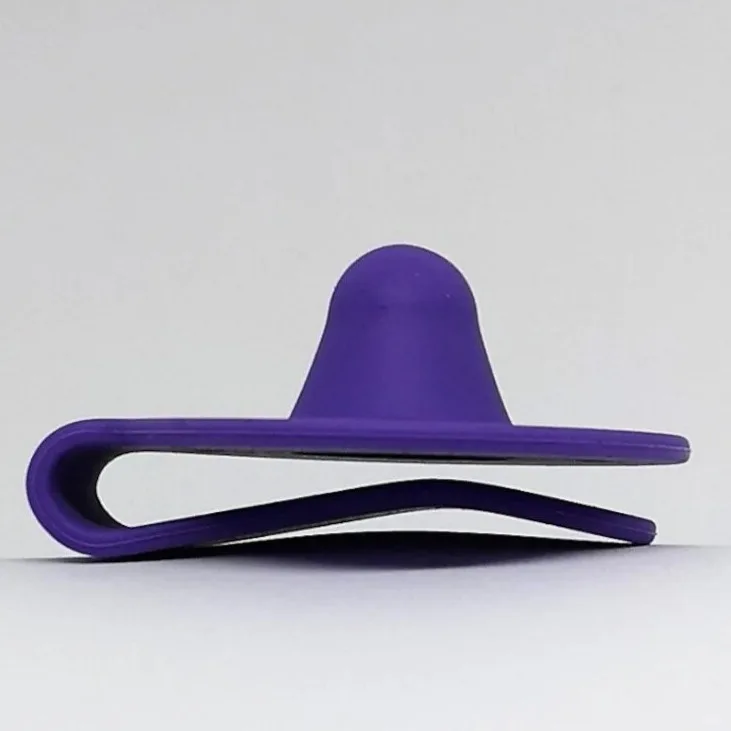 Violettes TwiddleTip im Profil, mit der Kuppelform aus Silikon
